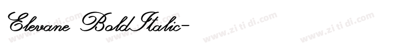 Elevane BoldItalic字体转换 Elevane BoldItalic字体转换
